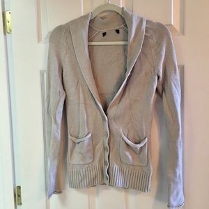 Gray Knit Cardigan